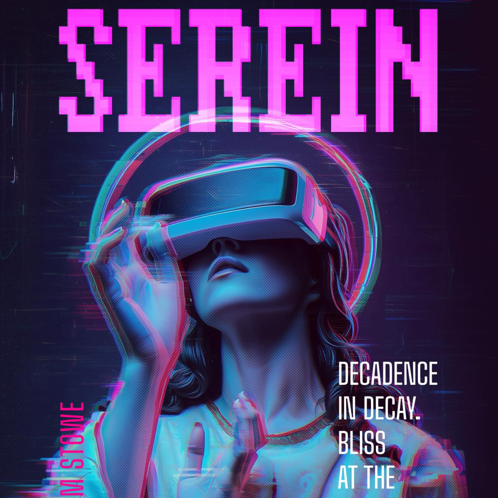 The cover to SEREIN: 10 Cyberpunk Stories by Callum Stowe